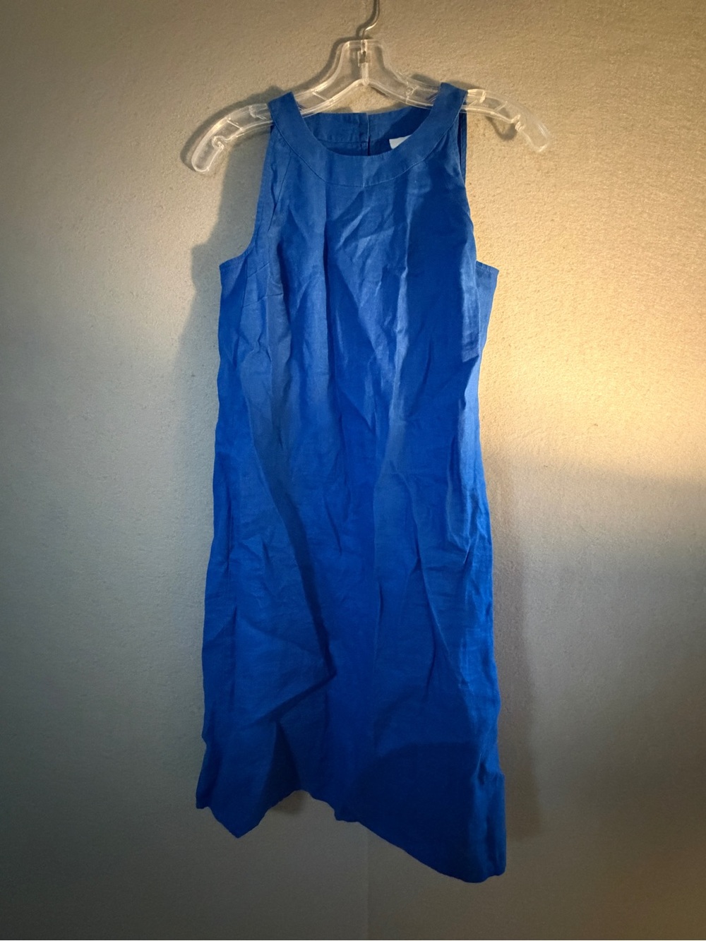 J. Jill Royal Blue Sleeveless Shift Dress %100 lined SZ XS